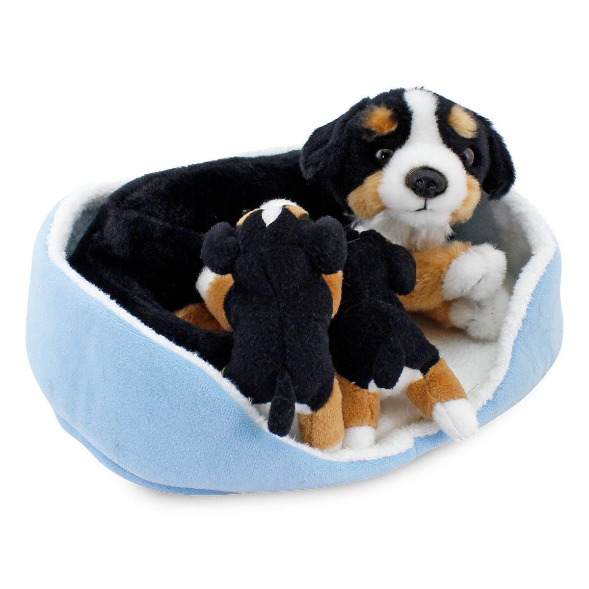 Animals Of The World Peluş Sepette Yavrulu &Ccedil;oban K&ouml;peği