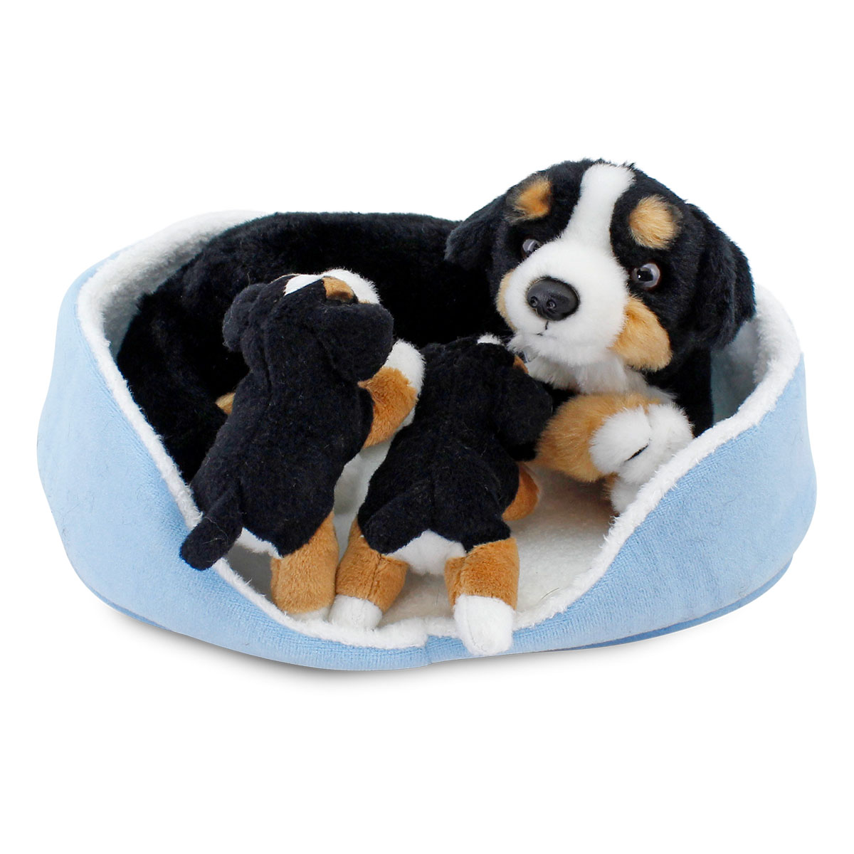 Animals Of The World Peluş Sepette Yavrulu &Ccedil;oban K&ouml;peği