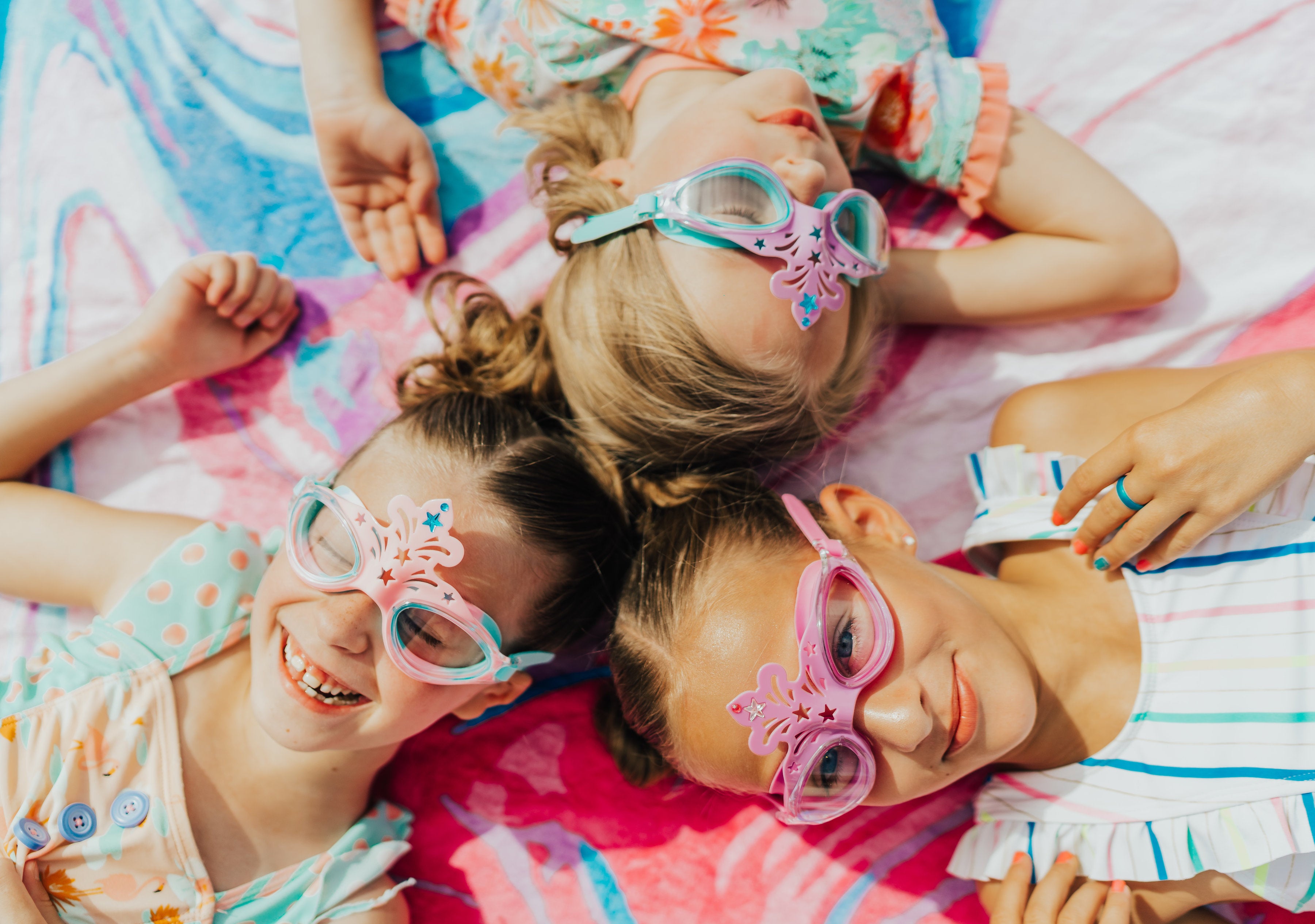 Aqua2Ude Çocuk Yüzme Gözlüğü // Mini Daisy Petal Pink