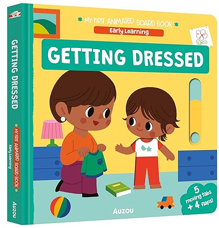 Auzou Publishing My First Animated Board Book: Getting Dressed (Early Learning)