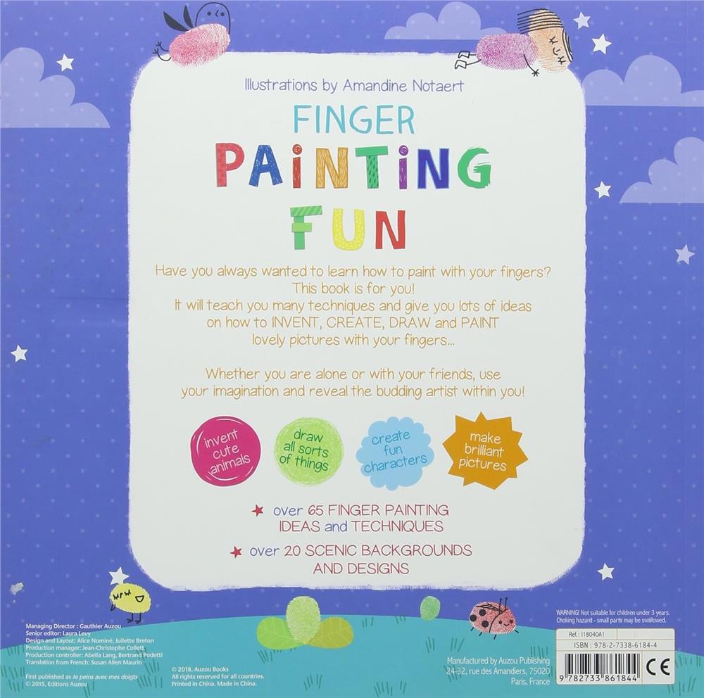 Auzou Publishing Finger Painting Fun
