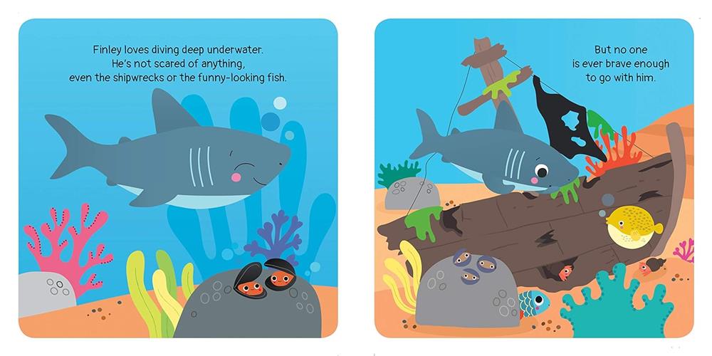 Auzou Publishing My First Bath Book & Toy: Finley isn't Scared of Anything