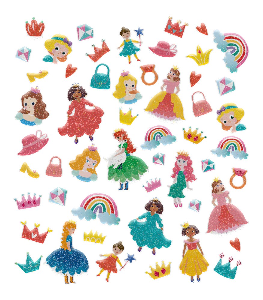 Avenir Puffy Kabartma Çıkartmalar // Princess