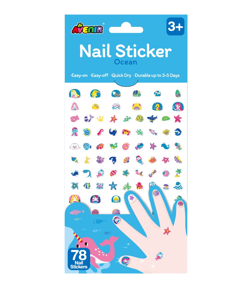 Avenir Tırnak Çıkartmaları - Simli // Ocean