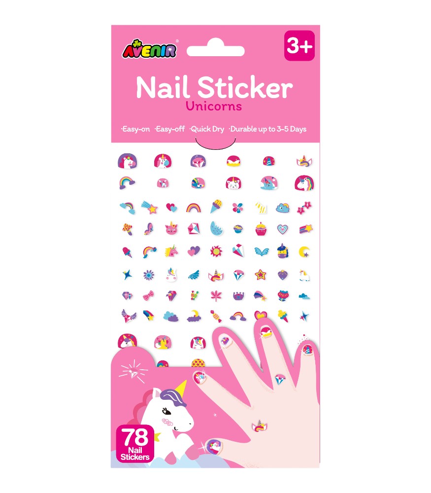 Avenir Tırnak Çıkartmaları - Simli // Unicorns