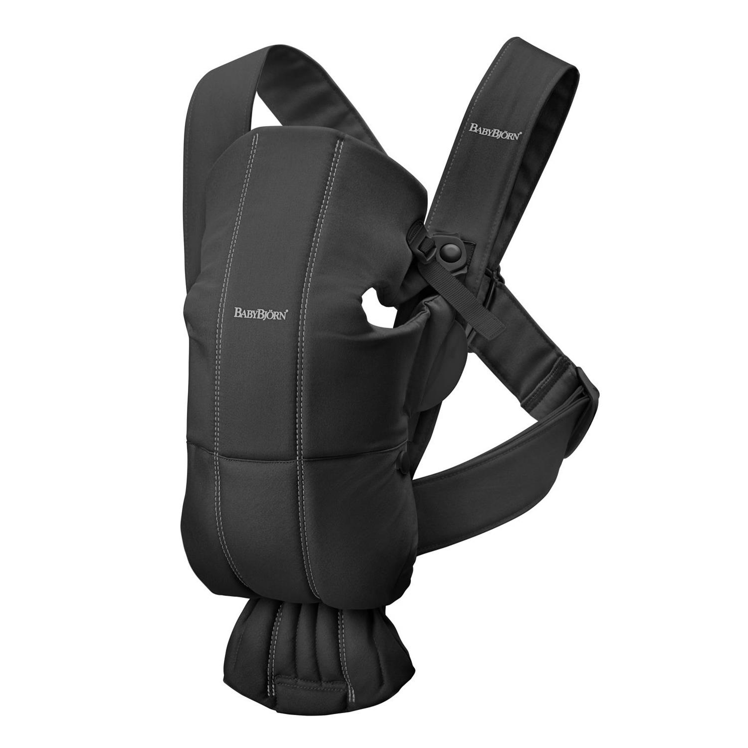 Babybjörn Kanguru Mini 3D Cotton // Woved Black