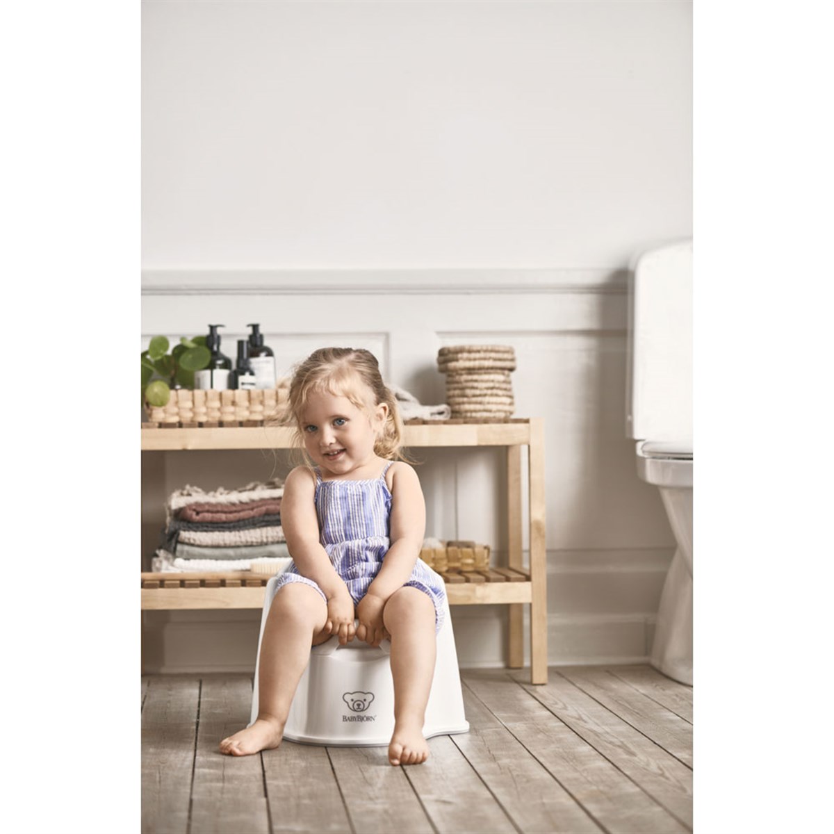 Babybjörn Tuvalet Eğitici Koltuk Oturak // White Grey
