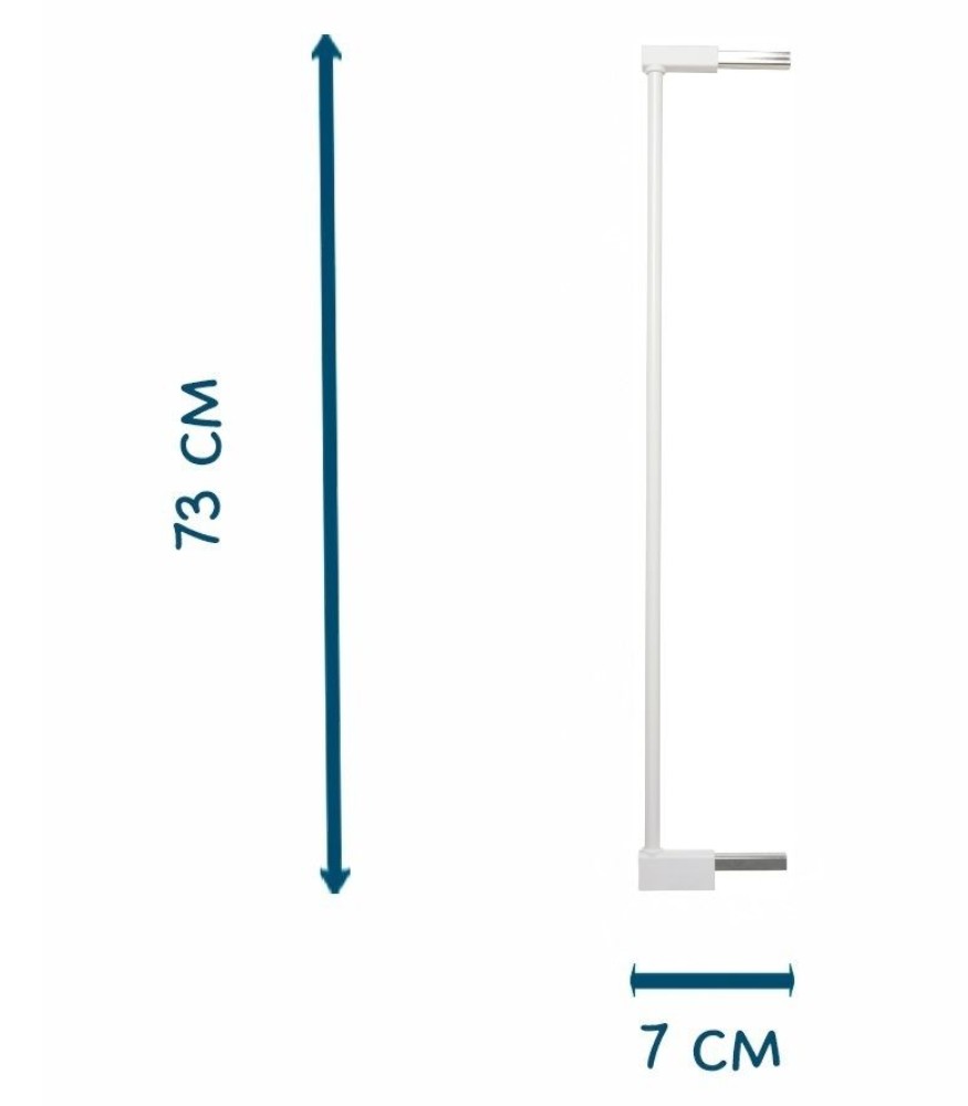 BabyDan Extend A Gate Uzatma Aparatı (7 cm) // Beyaz