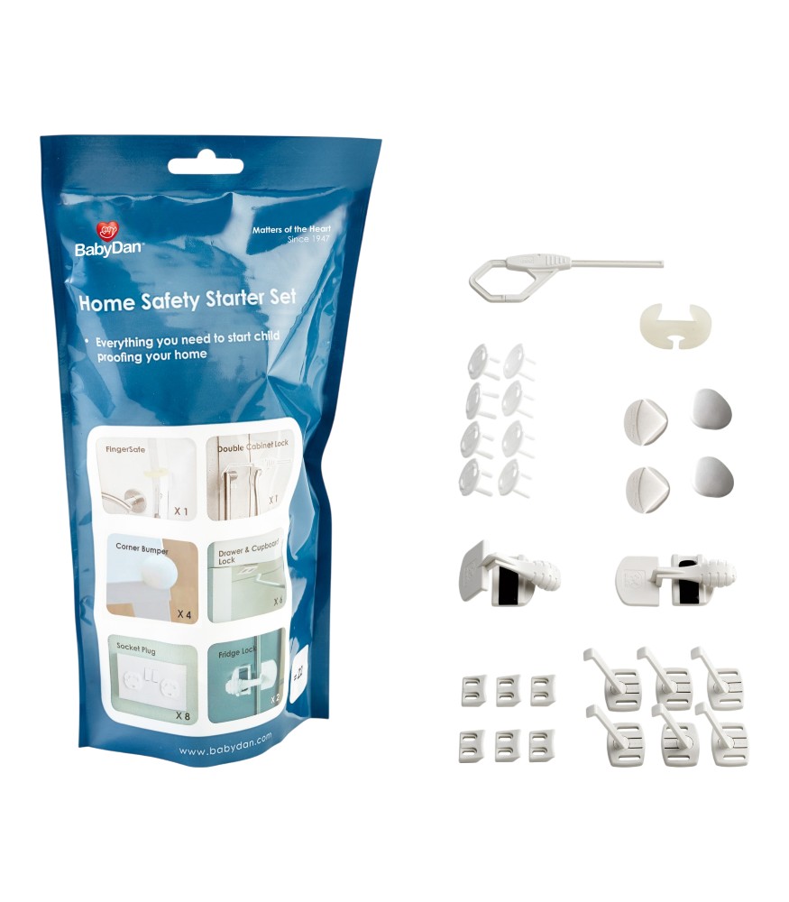 BabyDan Ev İ&ccedil;i Bebek &Ccedil;ocuk G&uuml;venlik Gere&ccedil;leri Seti // Beyaz