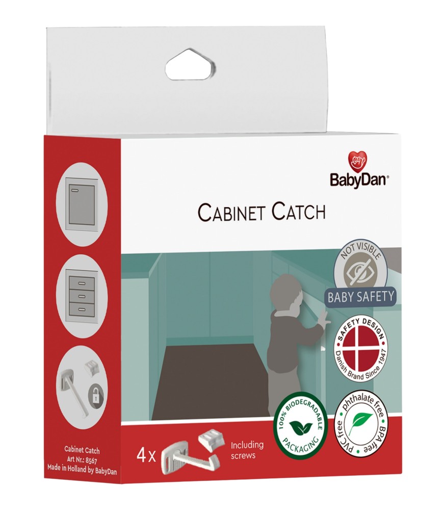 BabyDan &Ccedil;ocuklar i&ccedil;in Dolap ve &Ccedil;ekmece A&ccedil;mayı &Ouml;nleyici Kilit // Beyaz