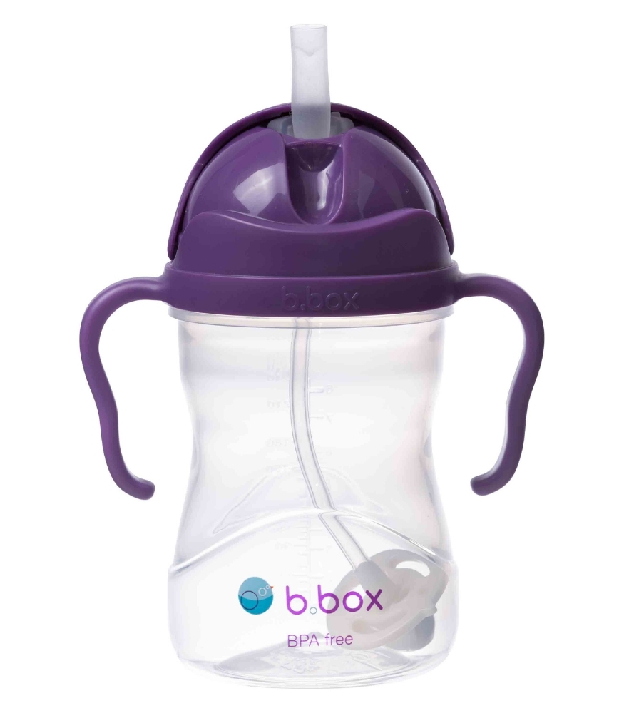 Bbox Tıklama U&ccedil;lu Kilitli Pipetli Alıştırma Bardağı // Mor