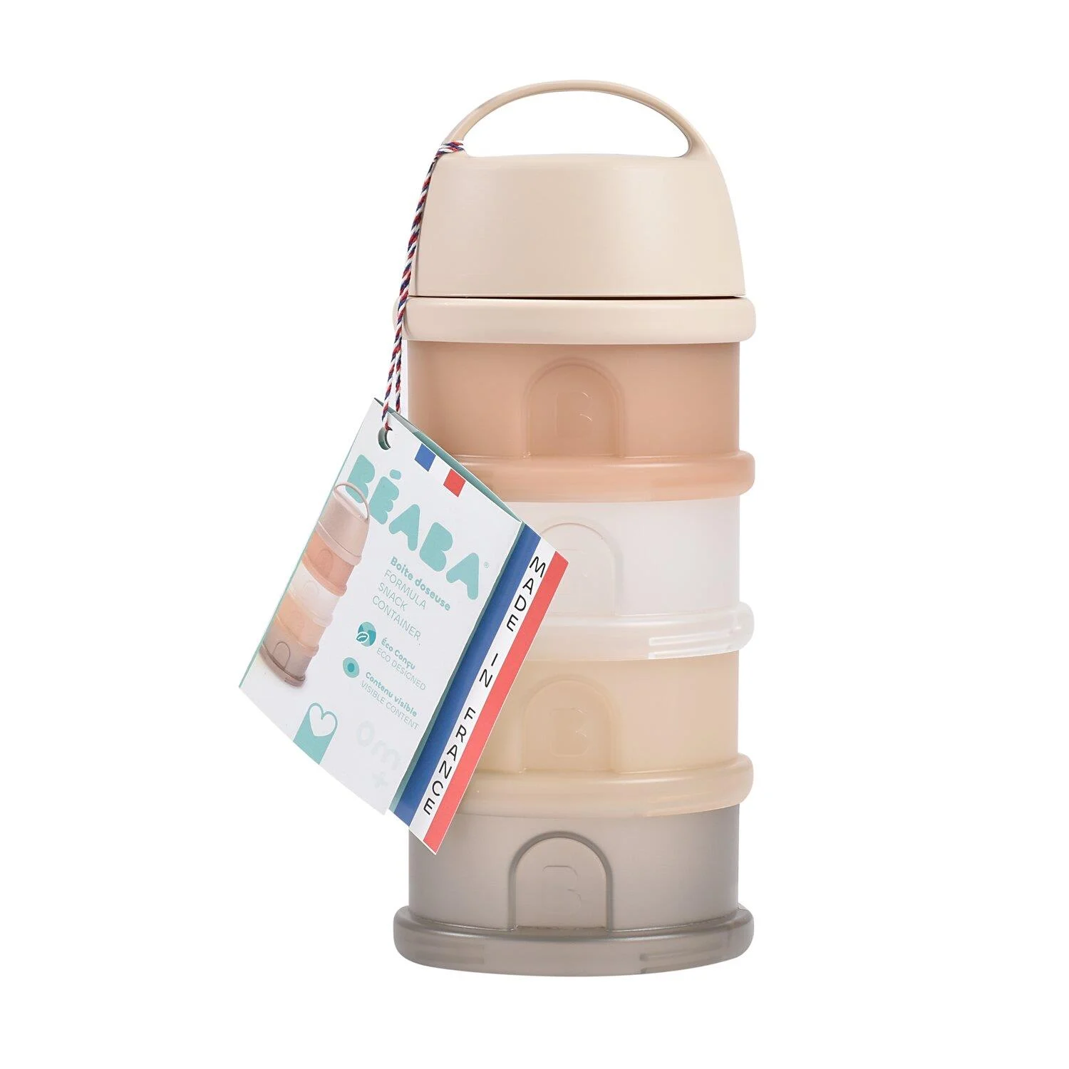 Beaba Süt Tozu Kutusu ve Atıştırmalık Kap Seti // Clay