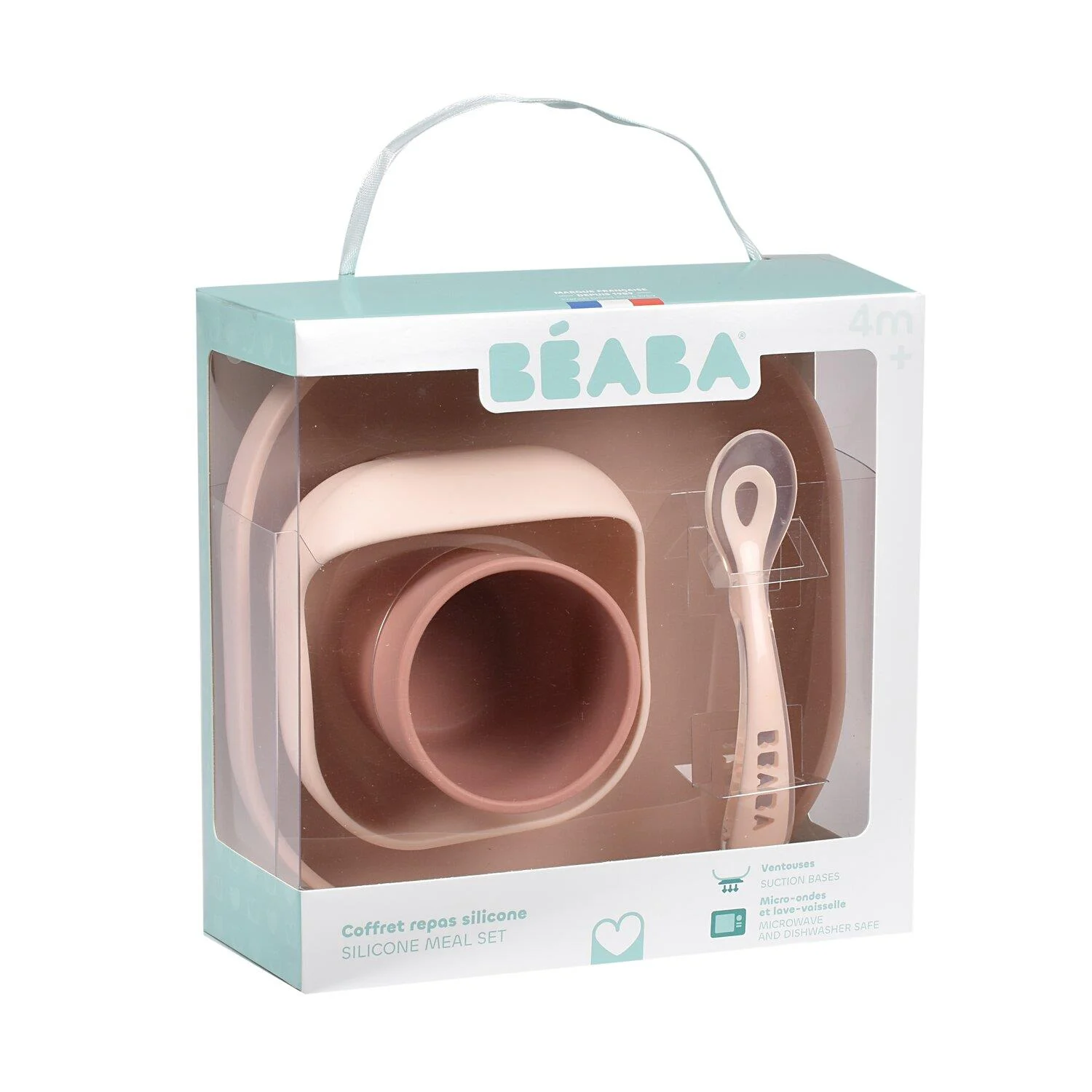 Beaba Silikon Beslenme Seti (4 Parça) // Cotton Candy