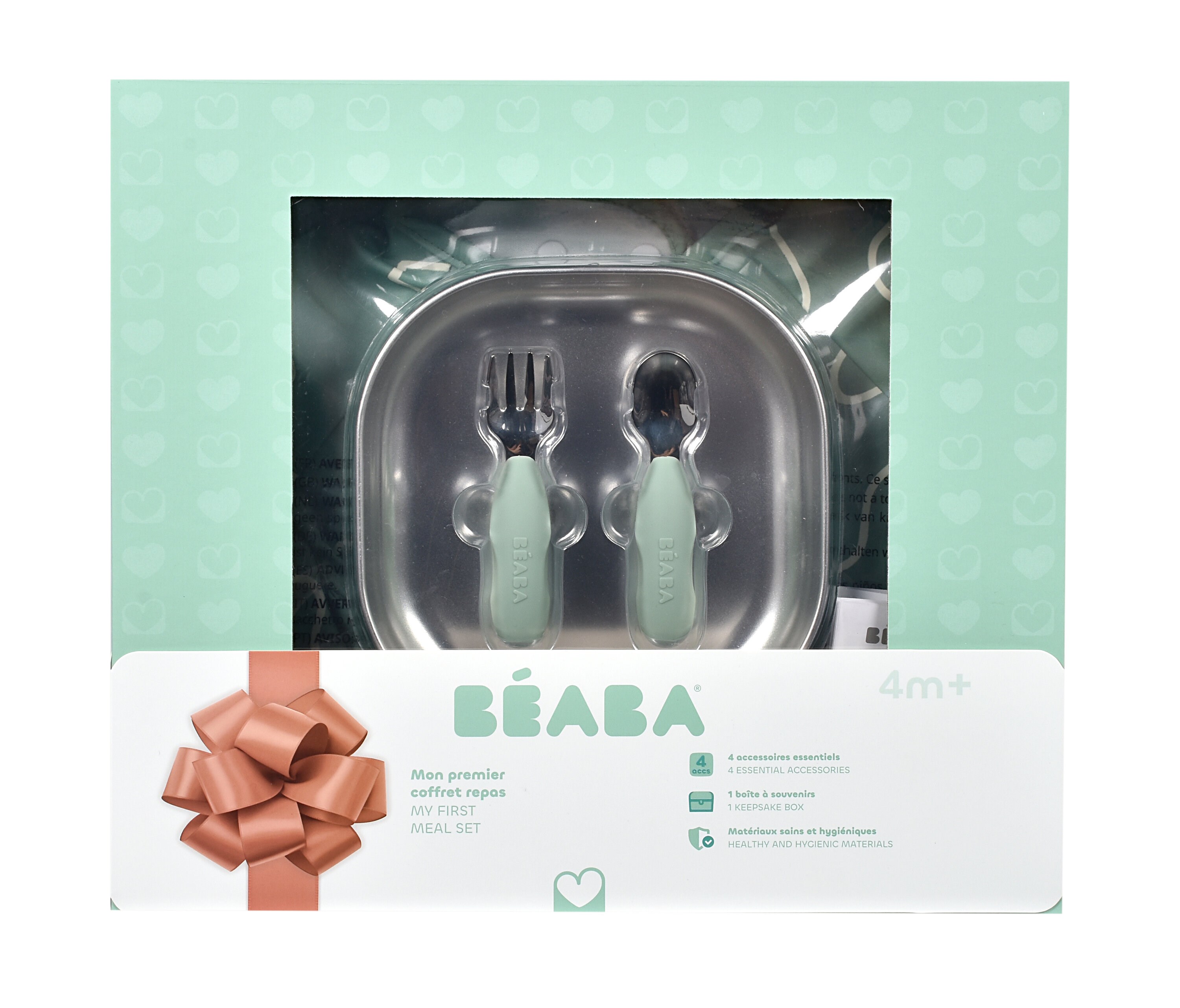 Beaba İlk Yemek Setim &Ccedil;elik, Sage Green