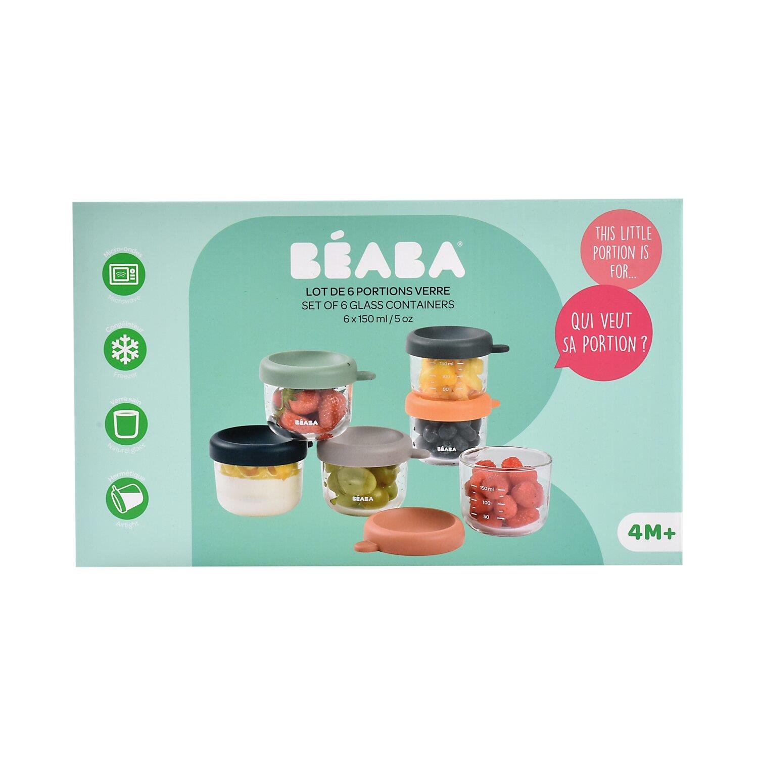 Beaba Bebek Cam Mama Kavanozu Seti 4 Par&ccedil;a (250 ml) //  Sunrise Color Mix