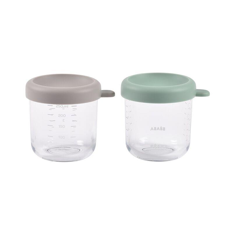 Beaba Bebek Cam Mama Kavanozu Seti (250 ml) // Sage Green & Gazelle