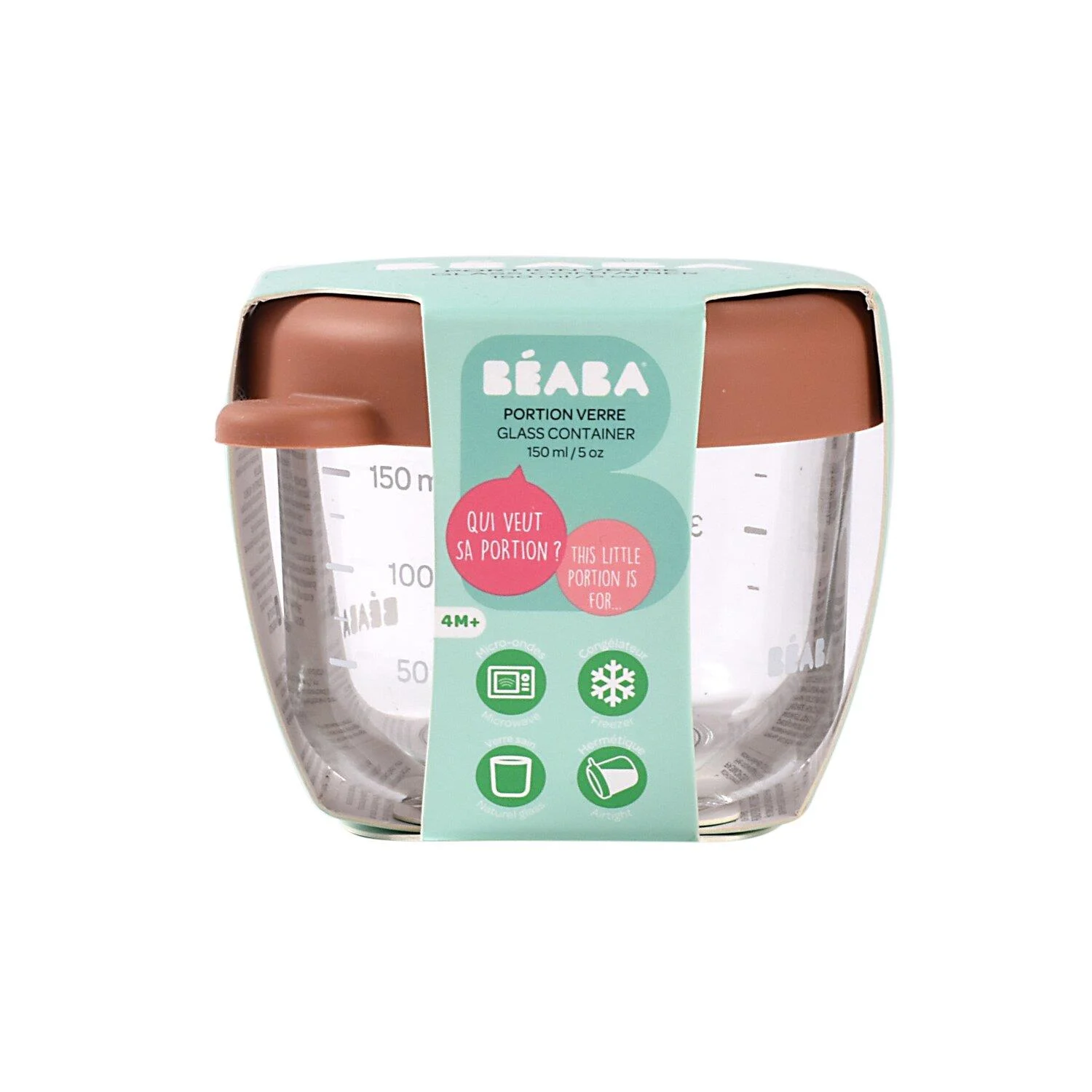 Beaba Bebek Cam Mama Kavanozu (150 ml) // Terracotta