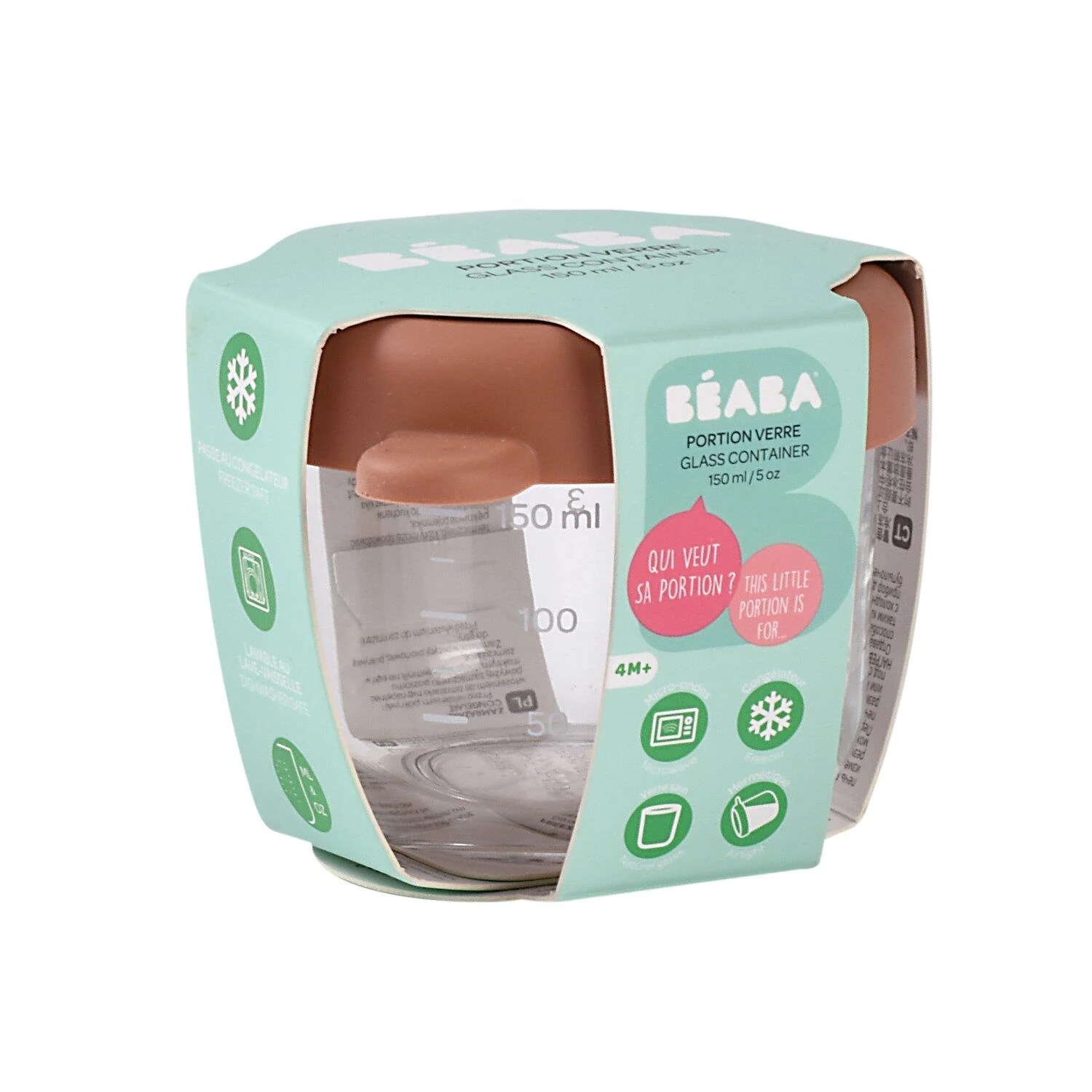 Beaba Bebek Cam Mama Kavanozu (150 ml) // Terracotta