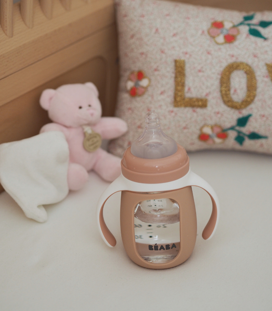 Beaba Cam Biberon ve Suluk (210 ml) // Old Pink