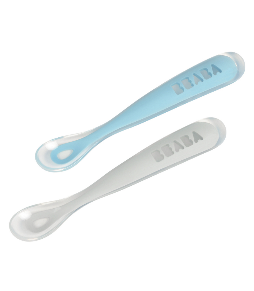 Beaba Silikon Bebek Kaşık Seti // Windy Blue