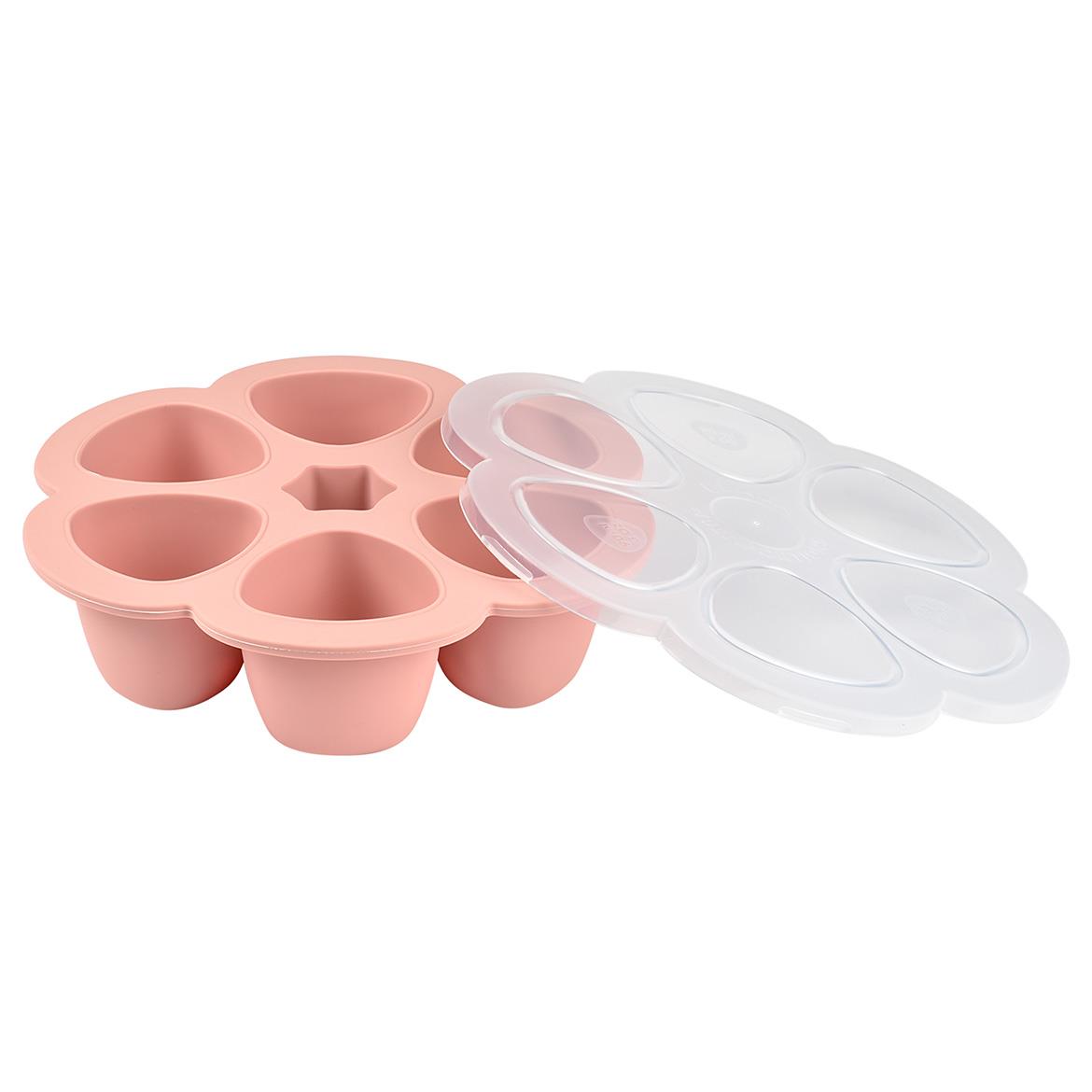 Beaba Silikon Bölmeli Saklama Kabı // Old Pink