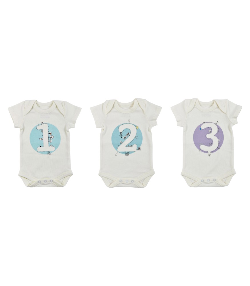 Bee Berry Kids Organik GOTS Unisex Zıbın Set // 1-2-3 Ay