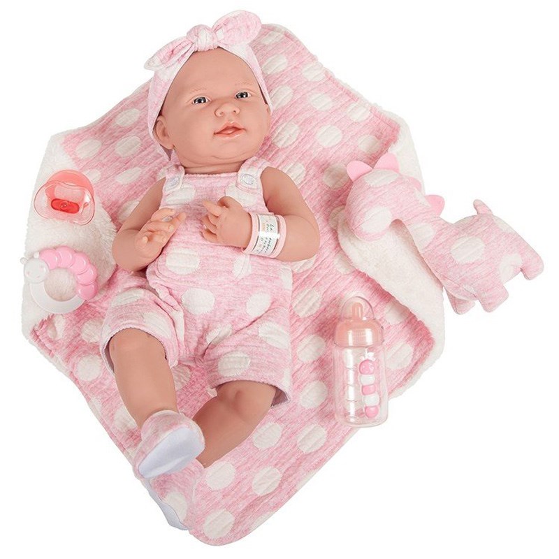 Berenguer Yenidoğan Oyuncak Kız Bebek (38 cm) // Pembe Dinozor