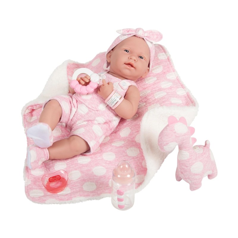 Berenguer Yenidoğan Oyuncak Kız Bebek (38 cm) // Pembe Dinozor