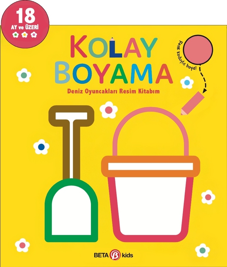 Beta Kids Kolay Boyama Deniz Oyuncakları Resim Kitabım