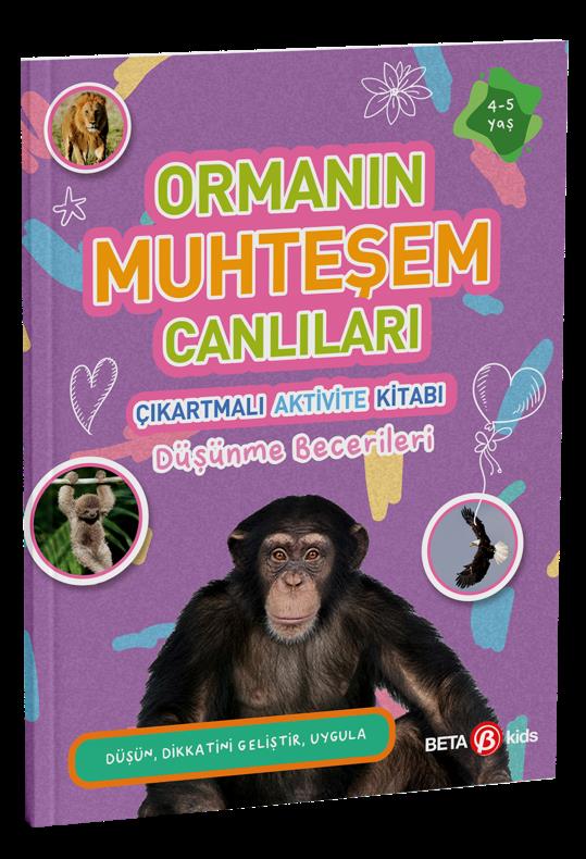 Ormanın Muhteşem Canlıları Çıkartmalı Aktivite Kitabı Düşünme Becerileri