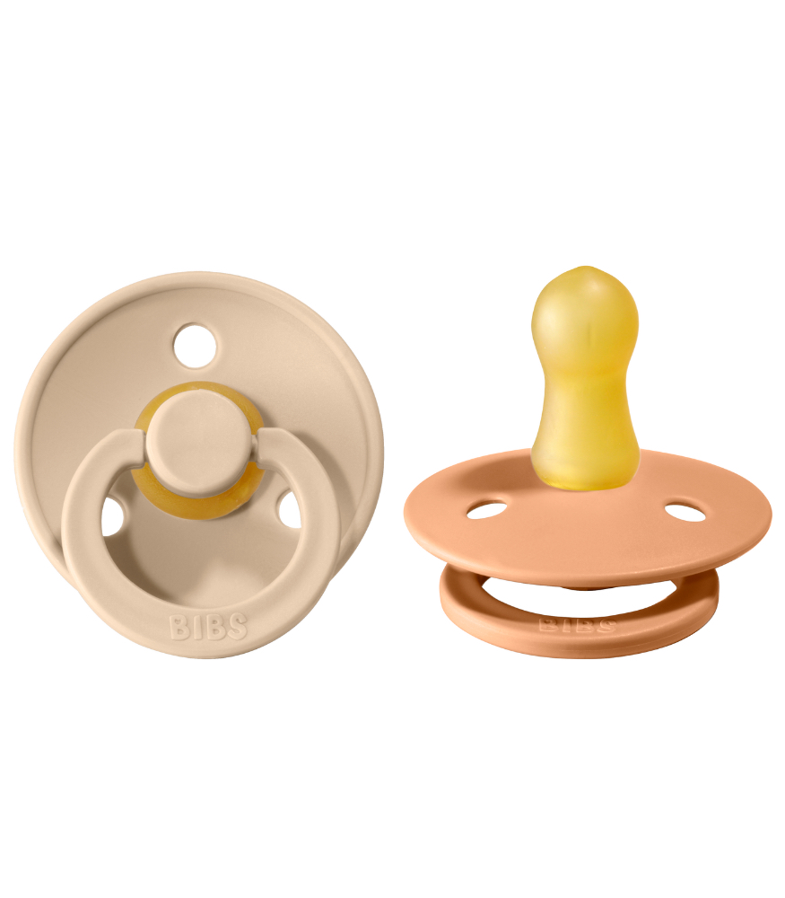 Bibs Colour Kauçuk Emzik 2'li Set // Vanilla & Peach