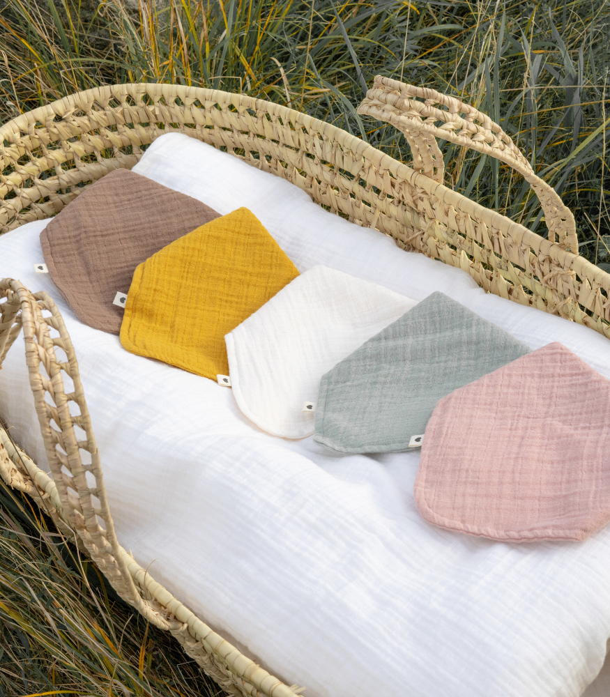 Bibs Müslin Bebek Yaka Bandana // Blush