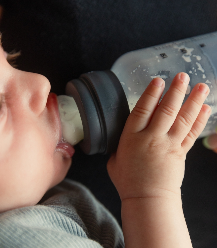 Bibs Baby PP Biberon Set (Silikon U&ccedil;) (150 ml) // Ivory (2 Adet)