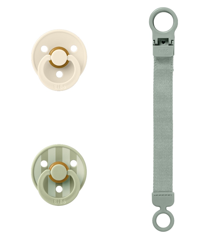 Bibs Studio Colour Emzik Hediye Seti // Sage