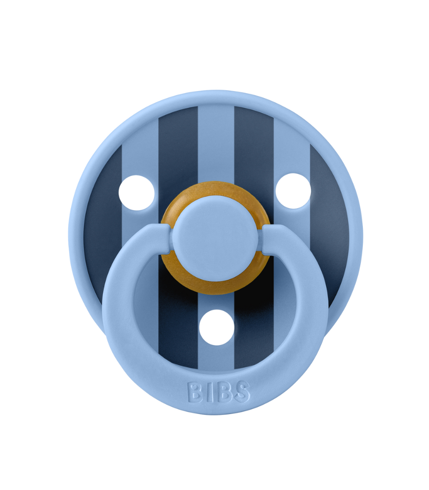 Bibs Studio Kauçuk Emzik // Block - Sky Blue