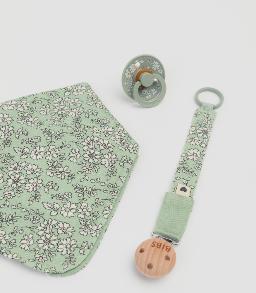 BIBS x Liberty M&uuml;slin Bebek Yaka Bandana // Eloise Ivory