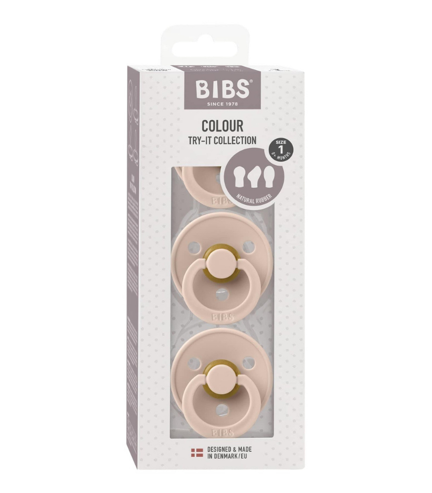 Bibs Try It 3 Model Colour Emzik Set (0 - 6 Ay) // Blush