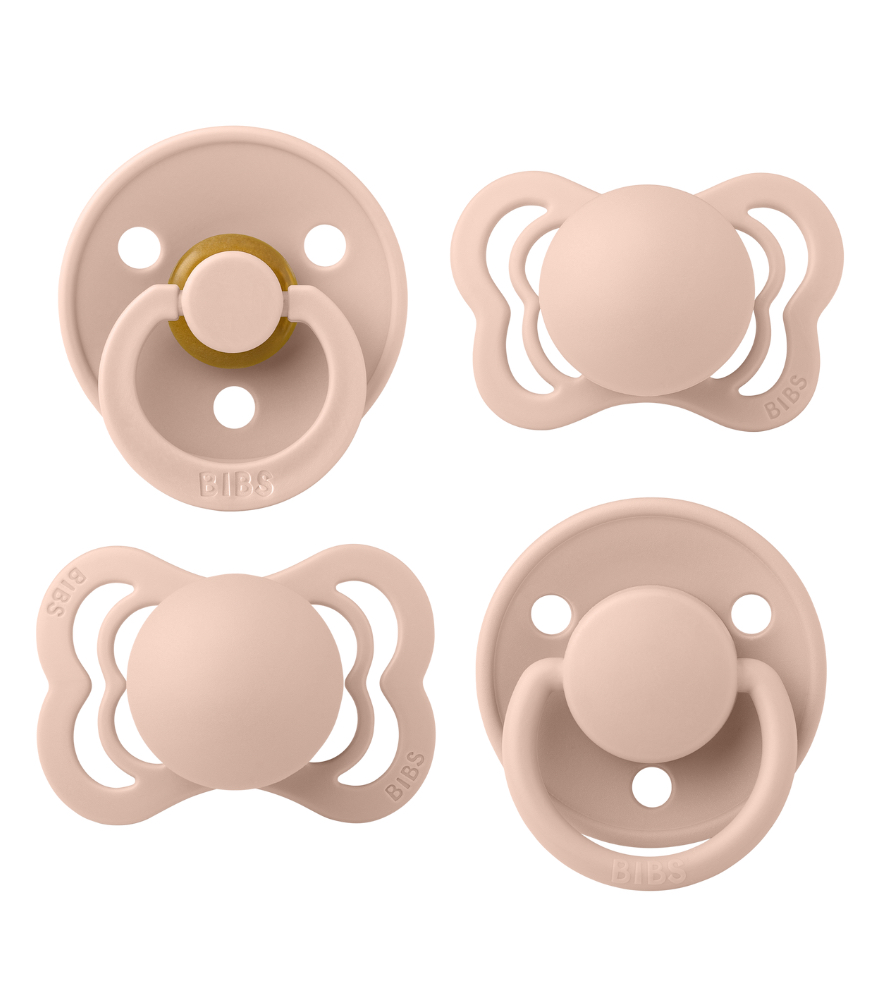 Bibs Try It Emzik Set (0-6 Ay) // Blush