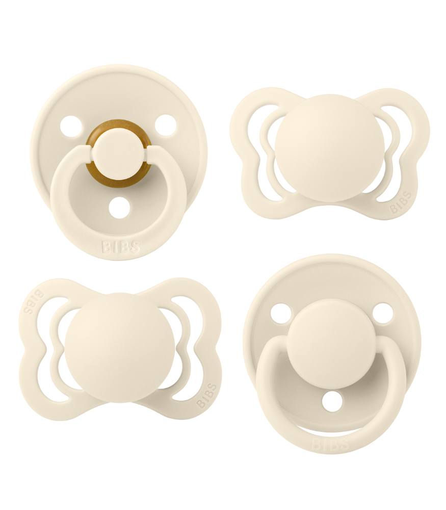 Bibs Try It Emzik Set (0-6 Ay) // Ivory