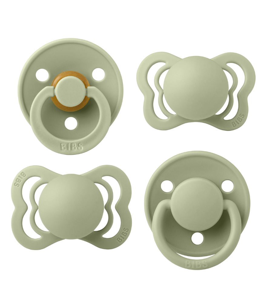 Bibs Try It Emzik Set (0-6 Ay) // Sage