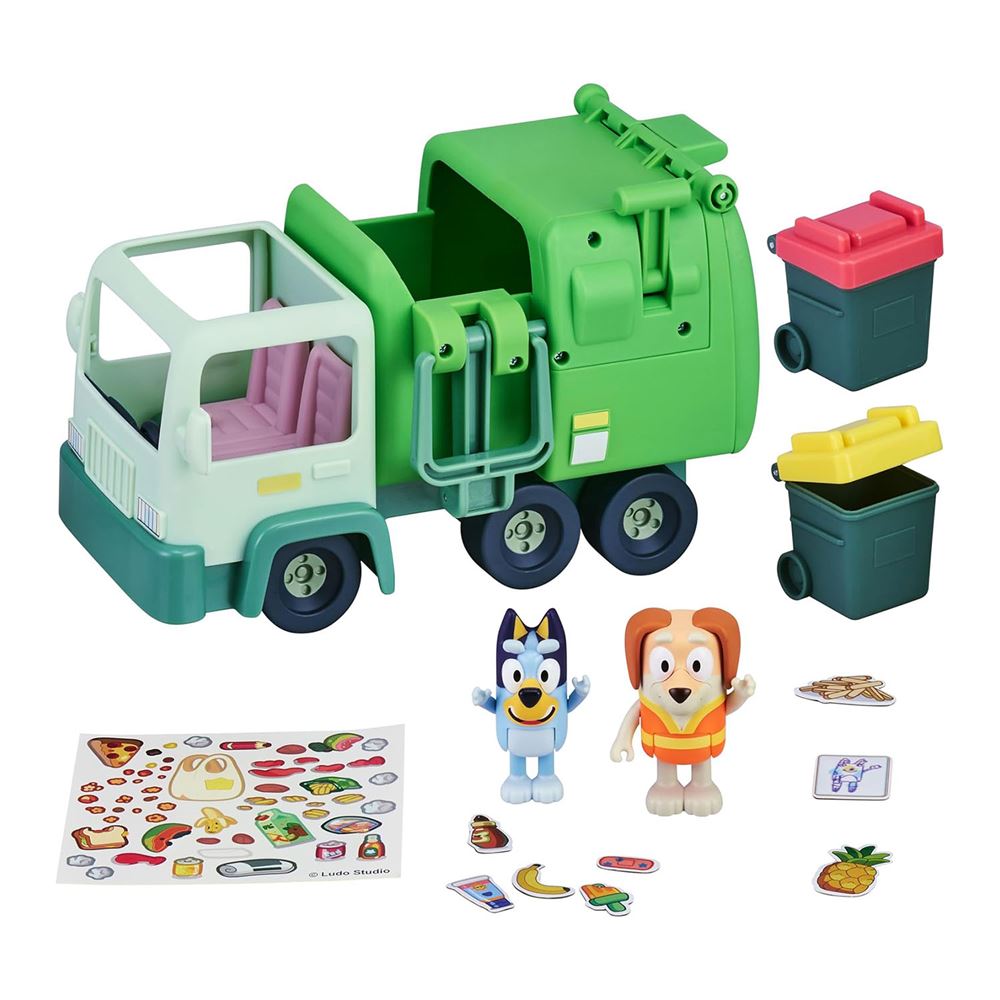 Bluey B&uuml;y&uuml;k Ara&ccedil; ve Fig&uuml;r Set // &Ccedil;&ouml;p Kamyonu