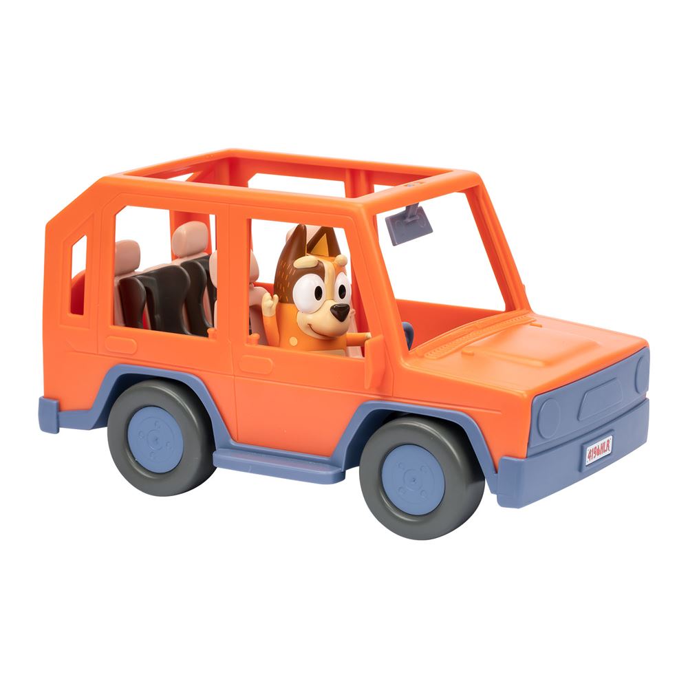 Bluey B&uuml;y&uuml;k Ara&ccedil; ve Chilli Fig&uuml;r Set (4x4)