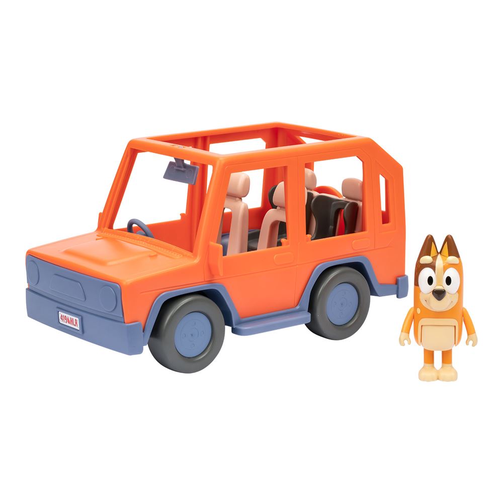 Bluey B&uuml;y&uuml;k Ara&ccedil; ve Chilli Fig&uuml;r Set (4x4)