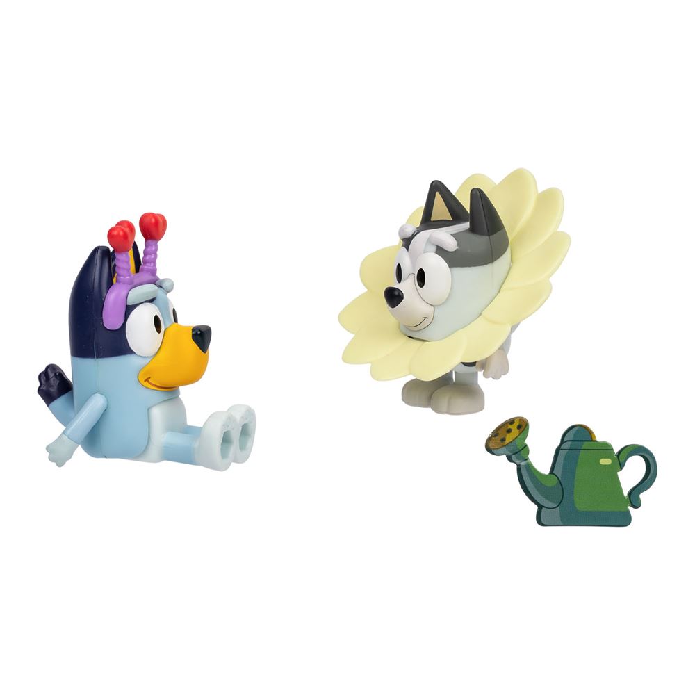 Bluey Fig&uuml;r Aksesuarlı Set (2 Adet) // Bahar Temalı