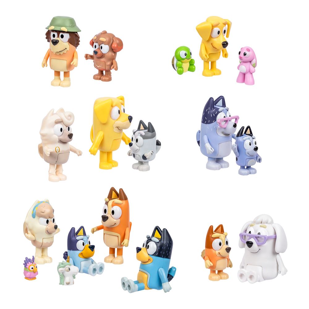 Bluey Fig&uuml;r Set (18 Adet) // Ultimate Aile ve Arkadaş