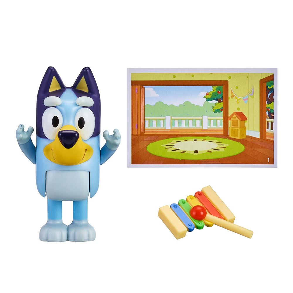 Bluey Tek Fig&uuml;r Aksesuarlı Set // Ksilofon