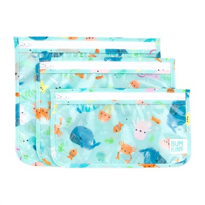 Bumkins Şeffaf Seyahat Çantası // Ocean Life