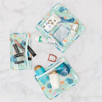 Bumkins Şeffaf Seyahat Çantası // Ocean Life