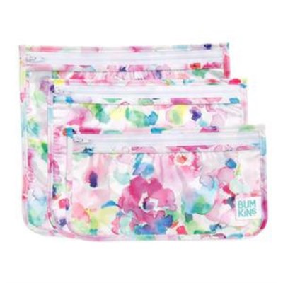 Bumkins Şeffaf Seyahat Çantası // Watercolor