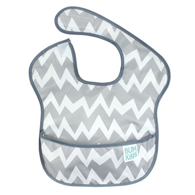Bumkins SuperBib &Ouml;nl&uuml;k // Gray Chevron